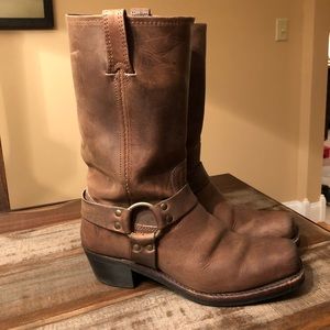 Frye Harness Boots. Brown Leather.  Women’s Size 9